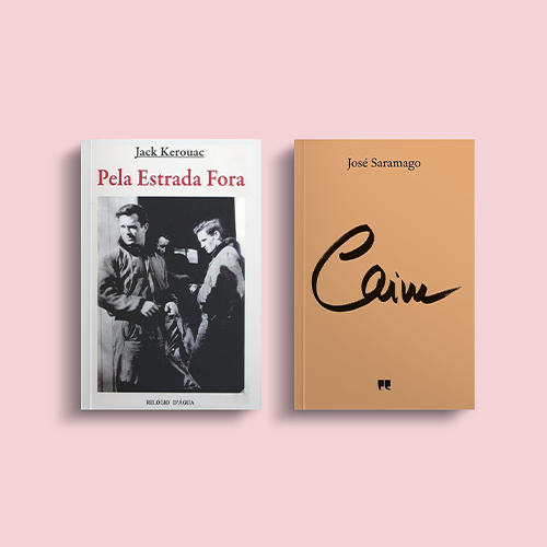 Livraria Lello suggests."Pela Estrada Fora" by Jack Kerouac and "Caim" by José Saramago